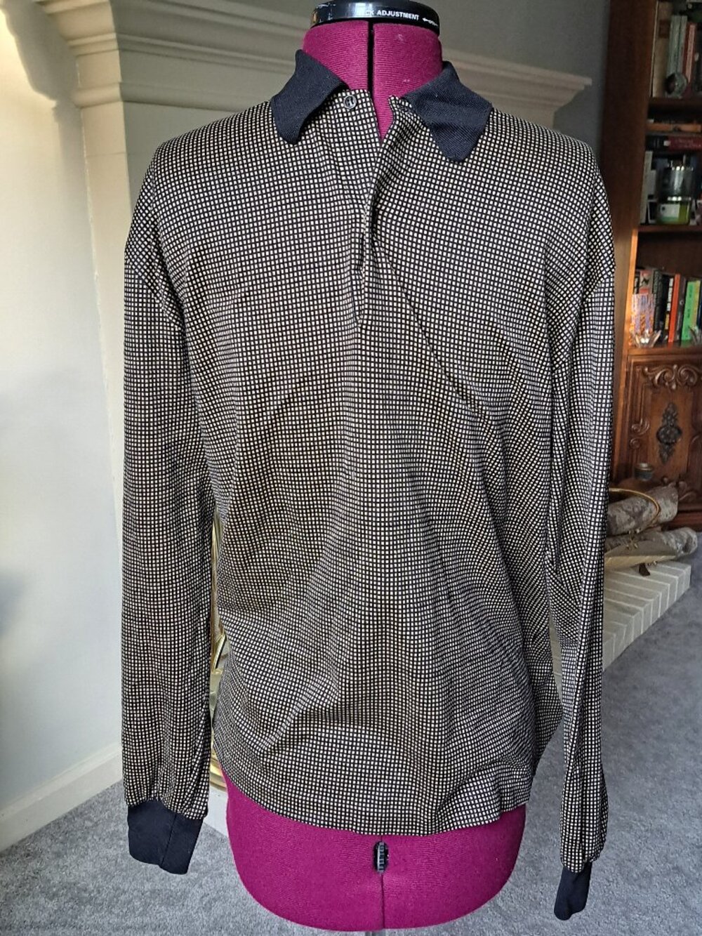 Men's Maus & Hoffman 100% cotton long sleeve polo shirt